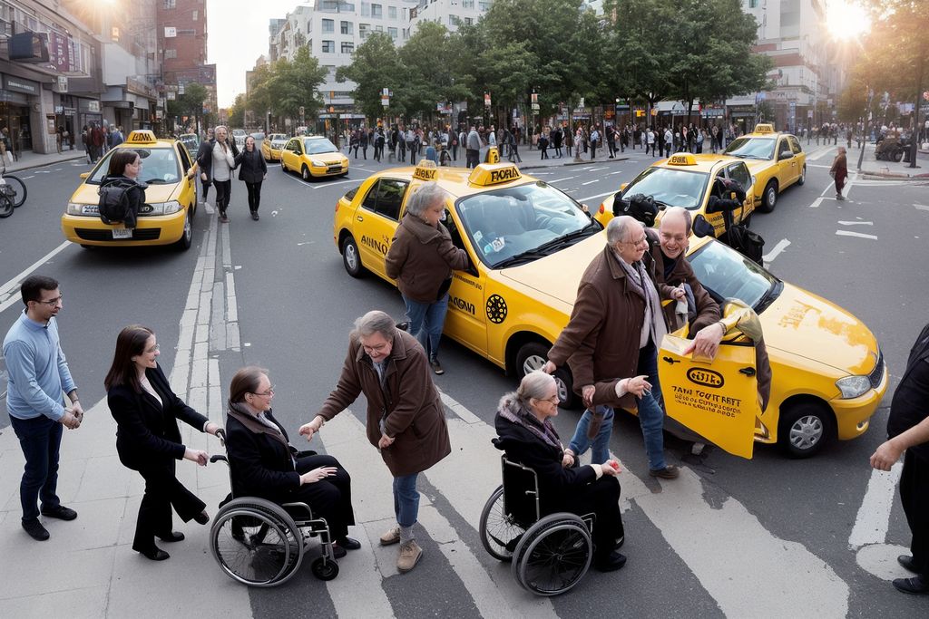 תמונה זו נוצרה על ידי NOVITA בינה מלאכותית מונית נכים