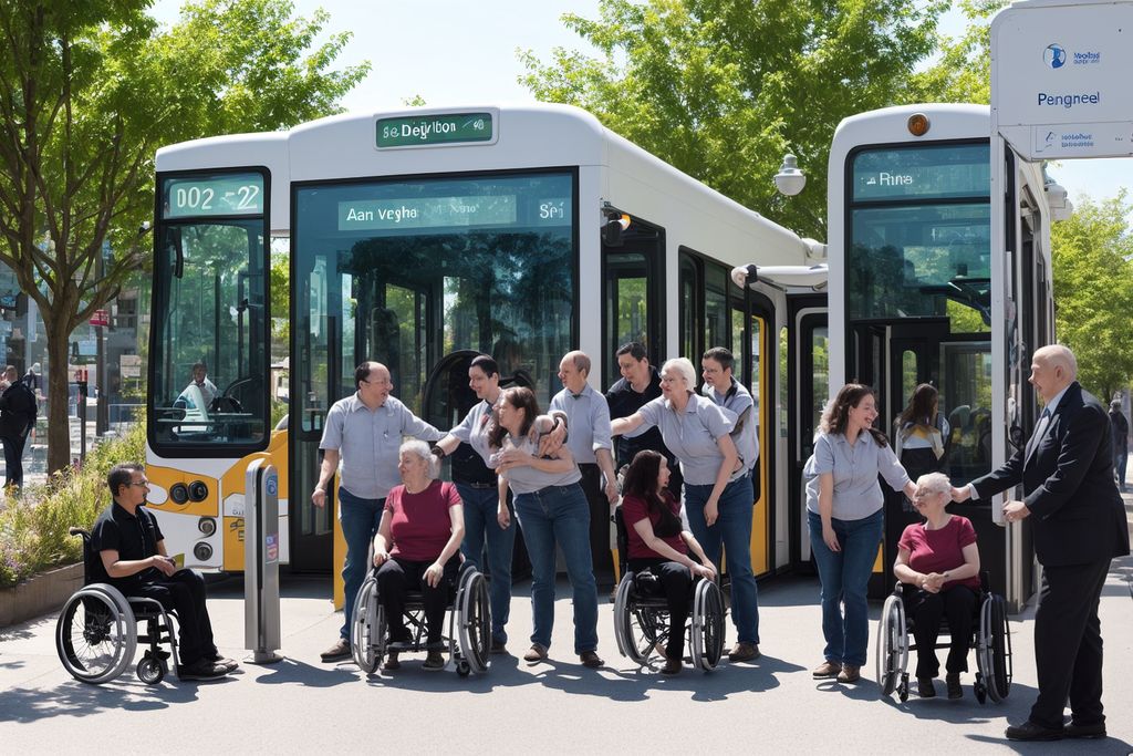 תמונה זו נוצרה על ידי NOVITA בינה מלאכותית הסעות לנכים עם מעלון